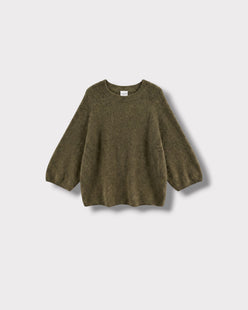Pull Paco Kaki hunter — vue à plat