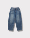 Jeans barrel Azul