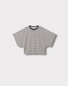 Tee-shirt Minnie rayé bleu — vue à plat