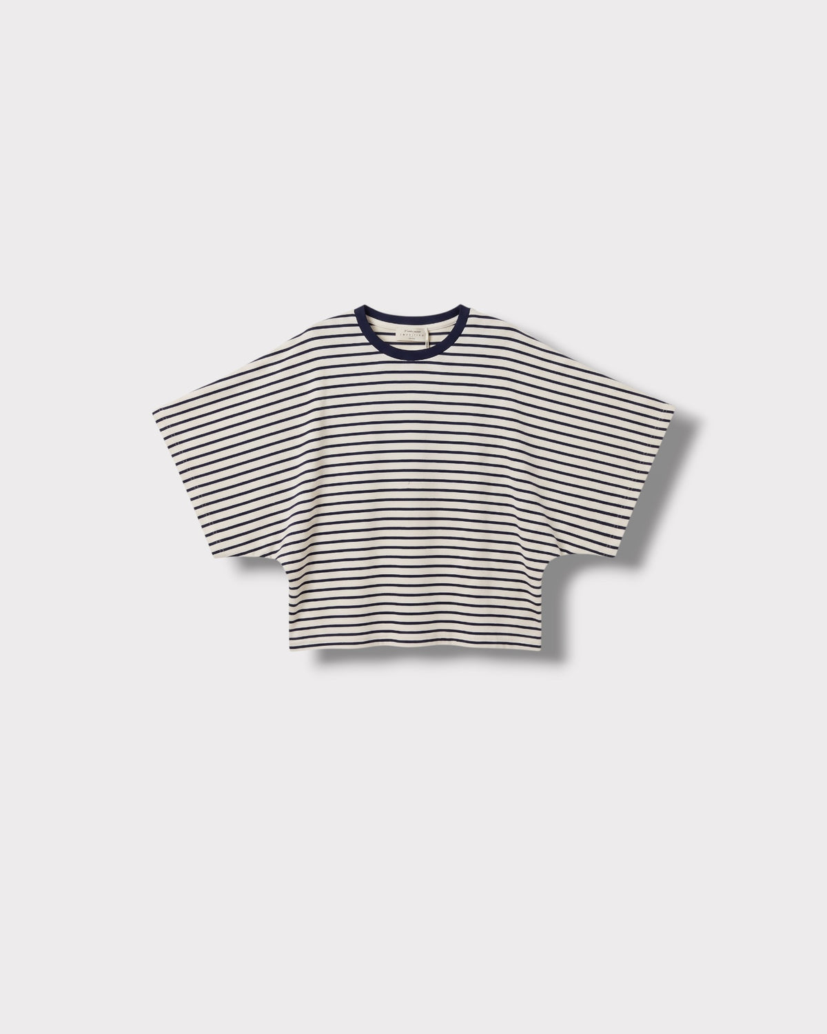 Tee-shirt Minnie rayé bleu — vue à plat