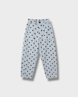 Pantalon barrel à pois