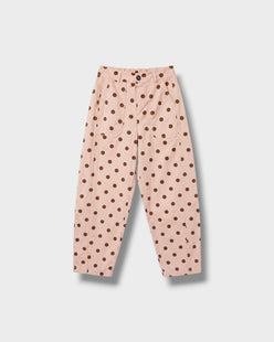 Pantalon barrel à pois