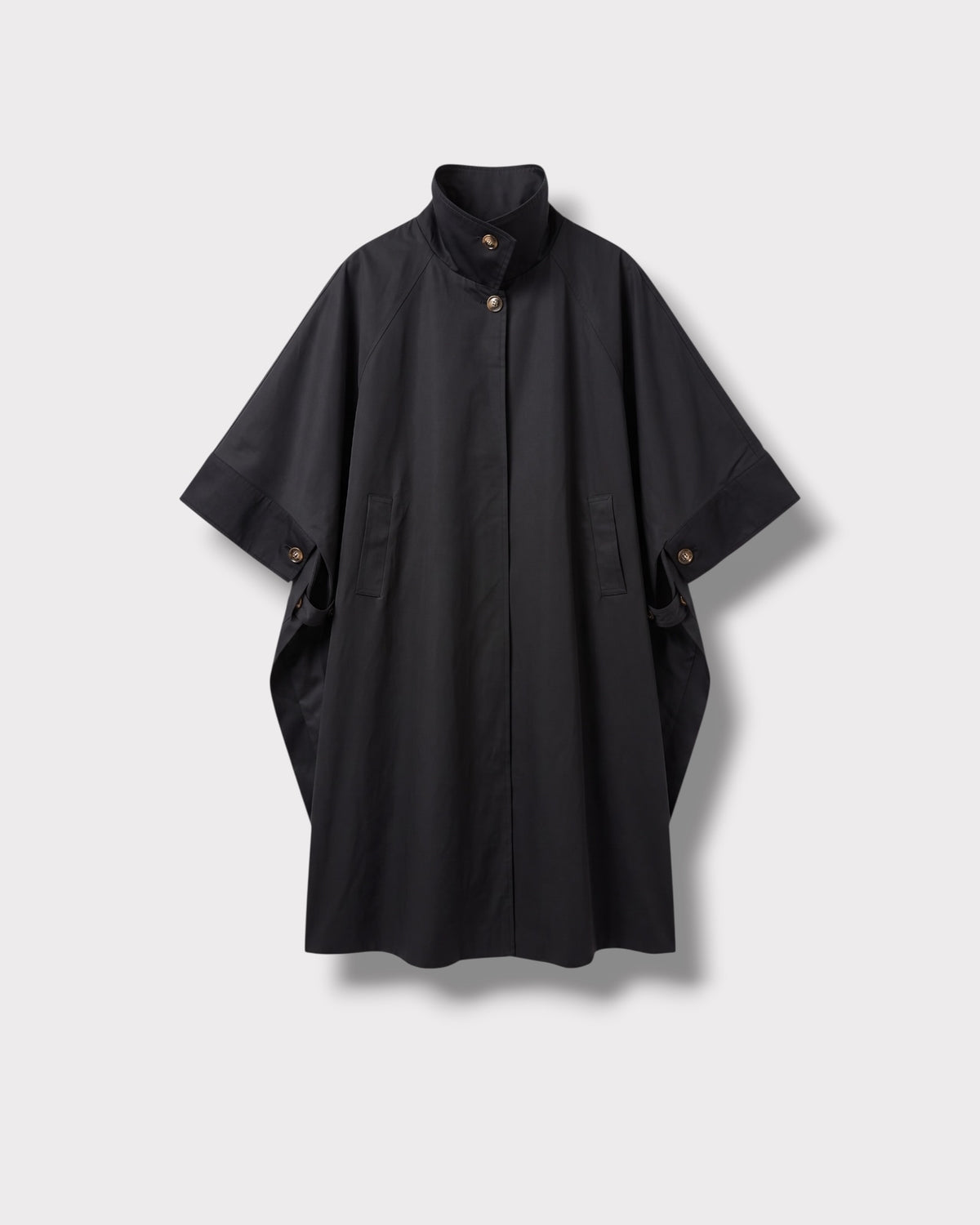 Trench Adam noir — vue de face