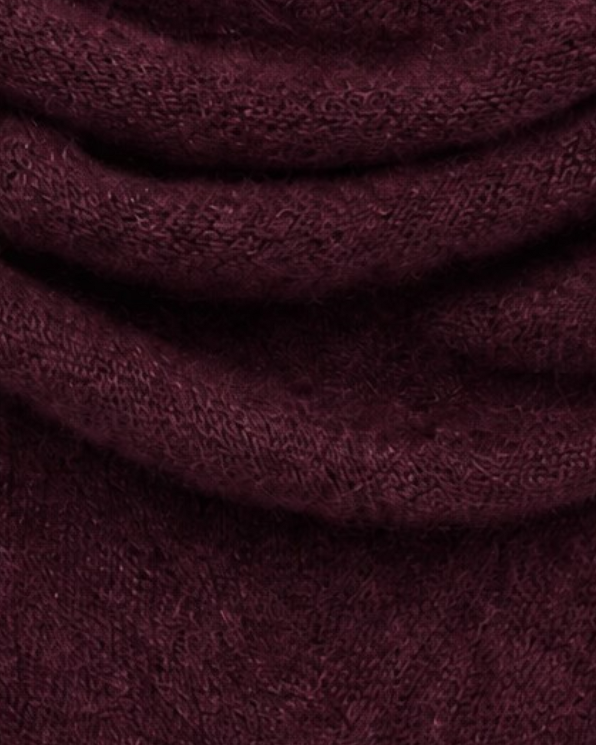 Foulard Ally bordeaux, détail de la maille