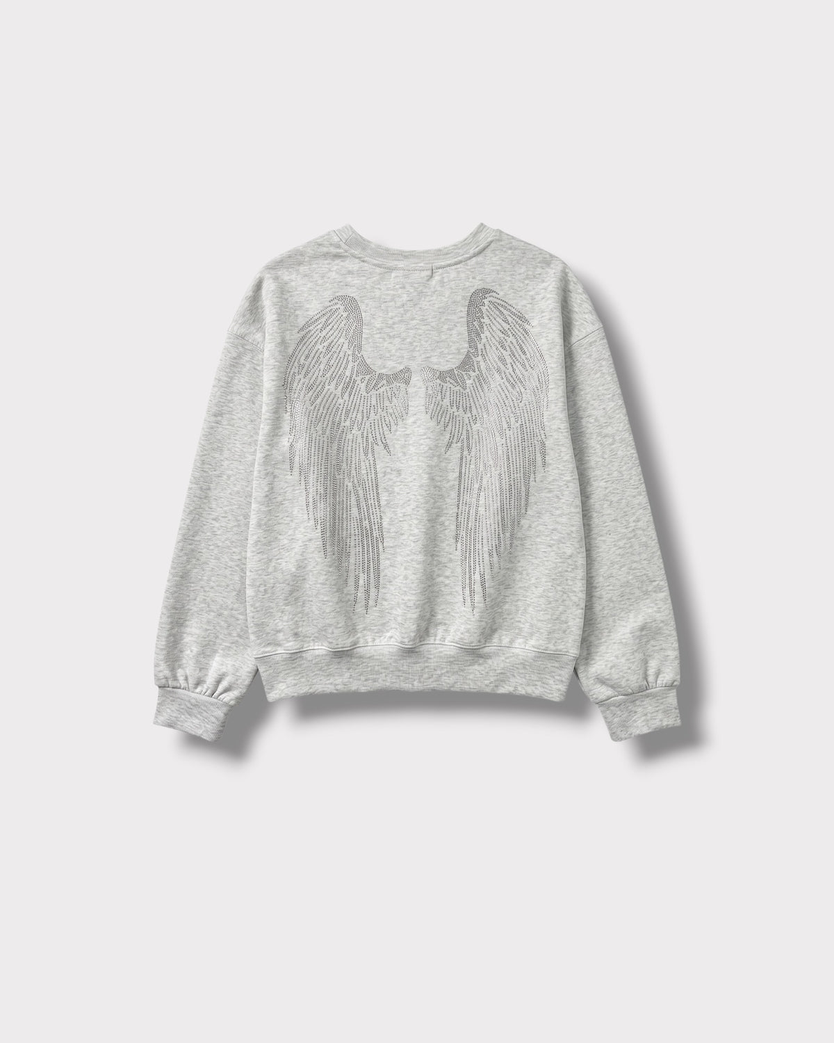Sweat Angel gris — dos à plat