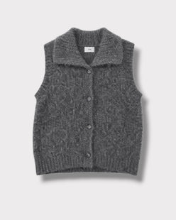 Gilet Axelle Anthracite, vue de face