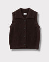 Gilet Axelle Choco moro, vue de face