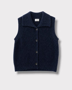 Gilet Axelle Marine notte, vue de face