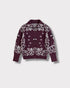 Gilet Bandana bordeaux — face à plat