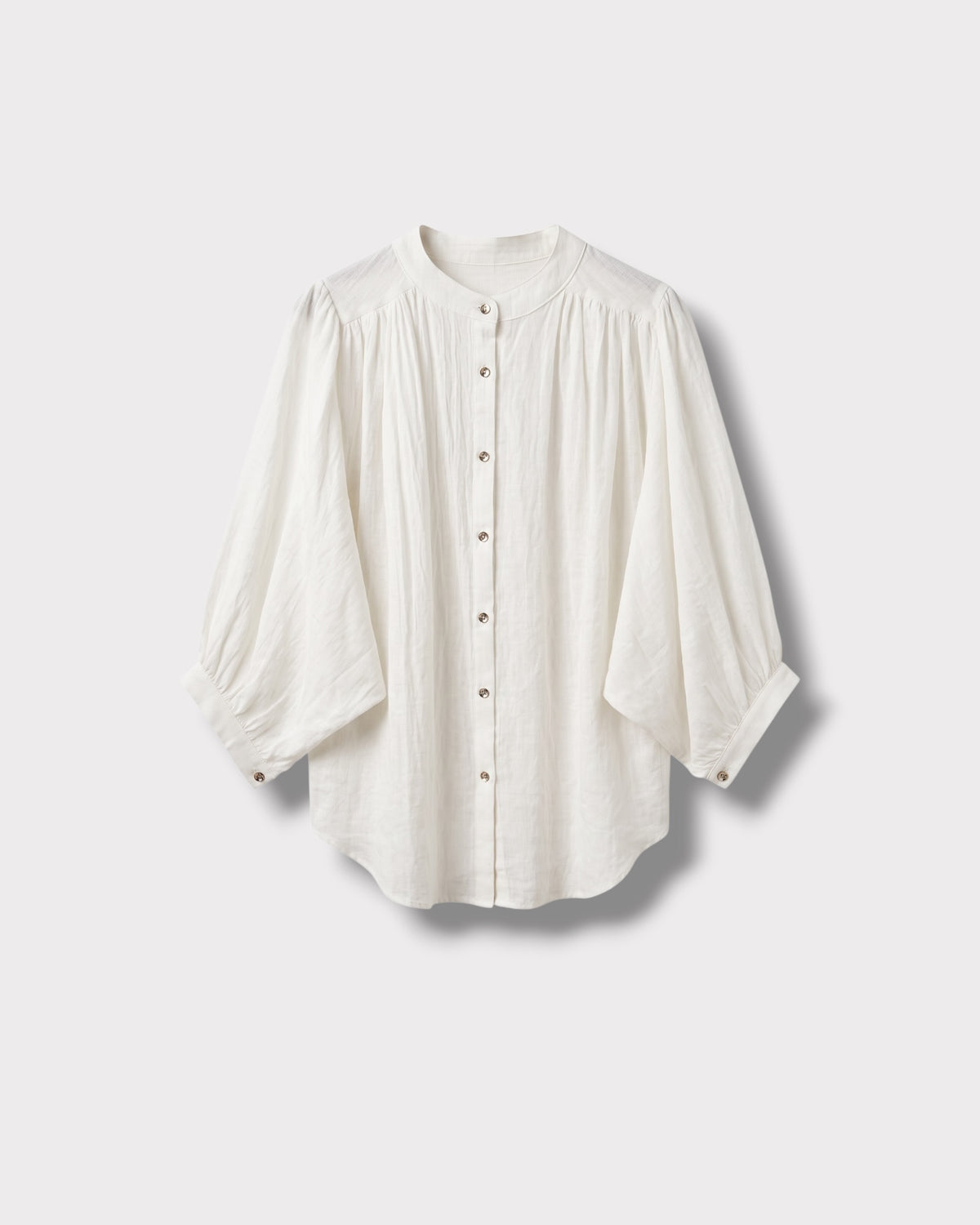 Blouse Oscar blanc — vue à plat