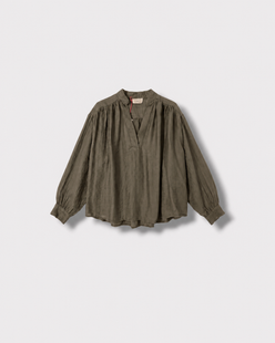 Blouse Vanessa kaki hunter — à plat
