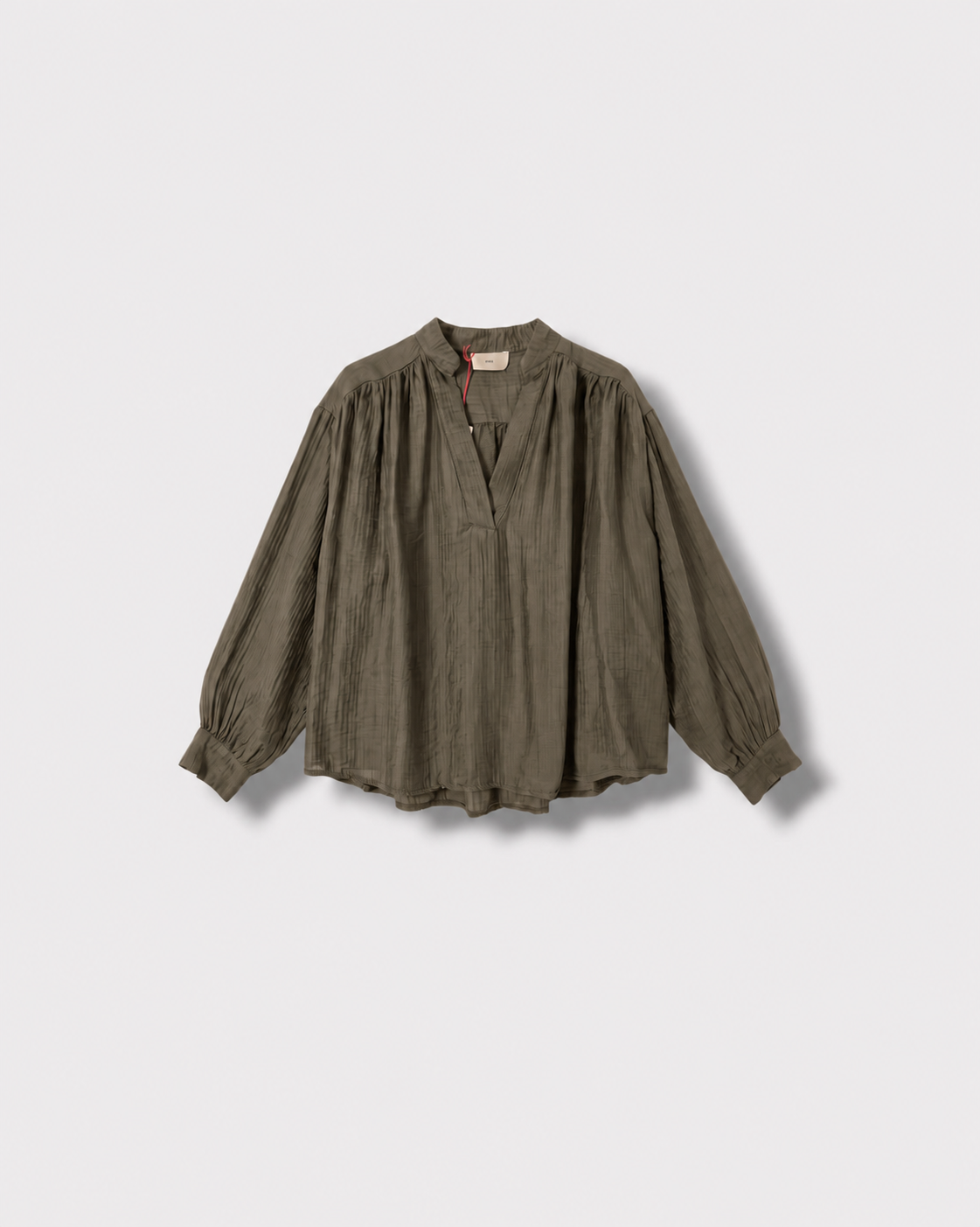 Blouse Vanessa kaki hunter — à plat