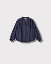Blouse Vanessa marine notte — à plat