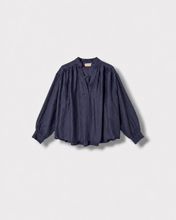 Blouse Vanessa marine notte — à plat