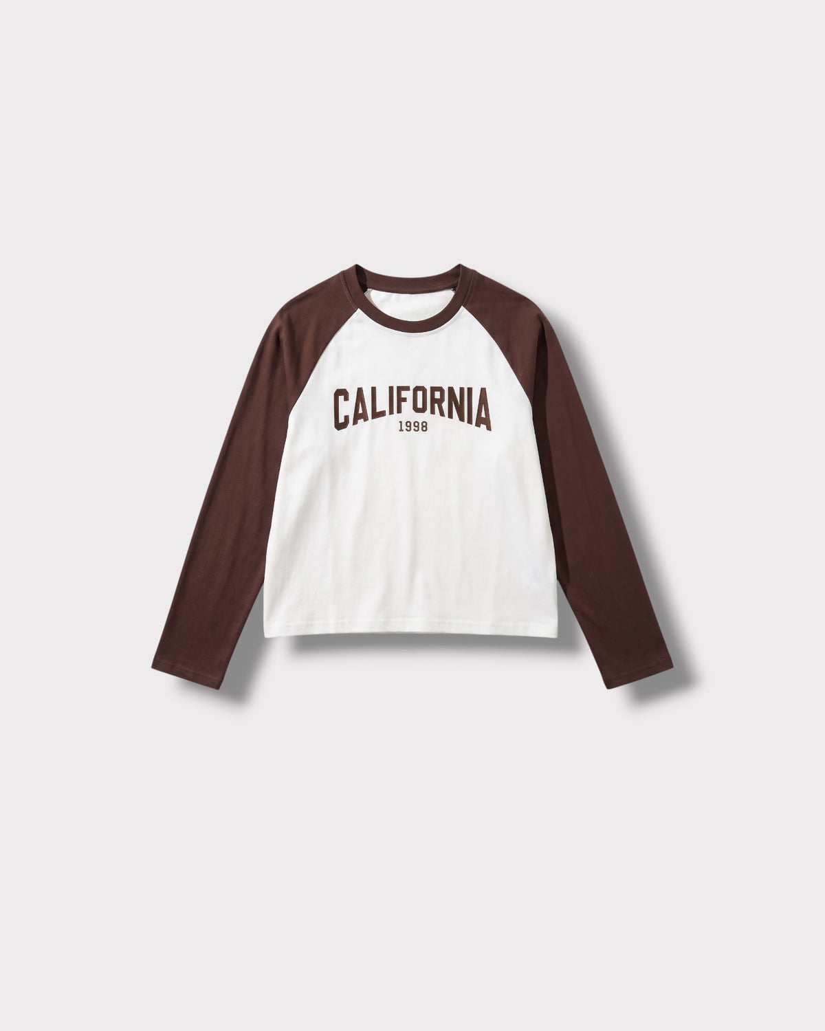 Tee-shirt California chocolat — face à plat