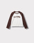 Tee-shirt California chocolat — face à plat