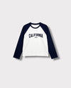 Tee-shirt California marine — face à plat