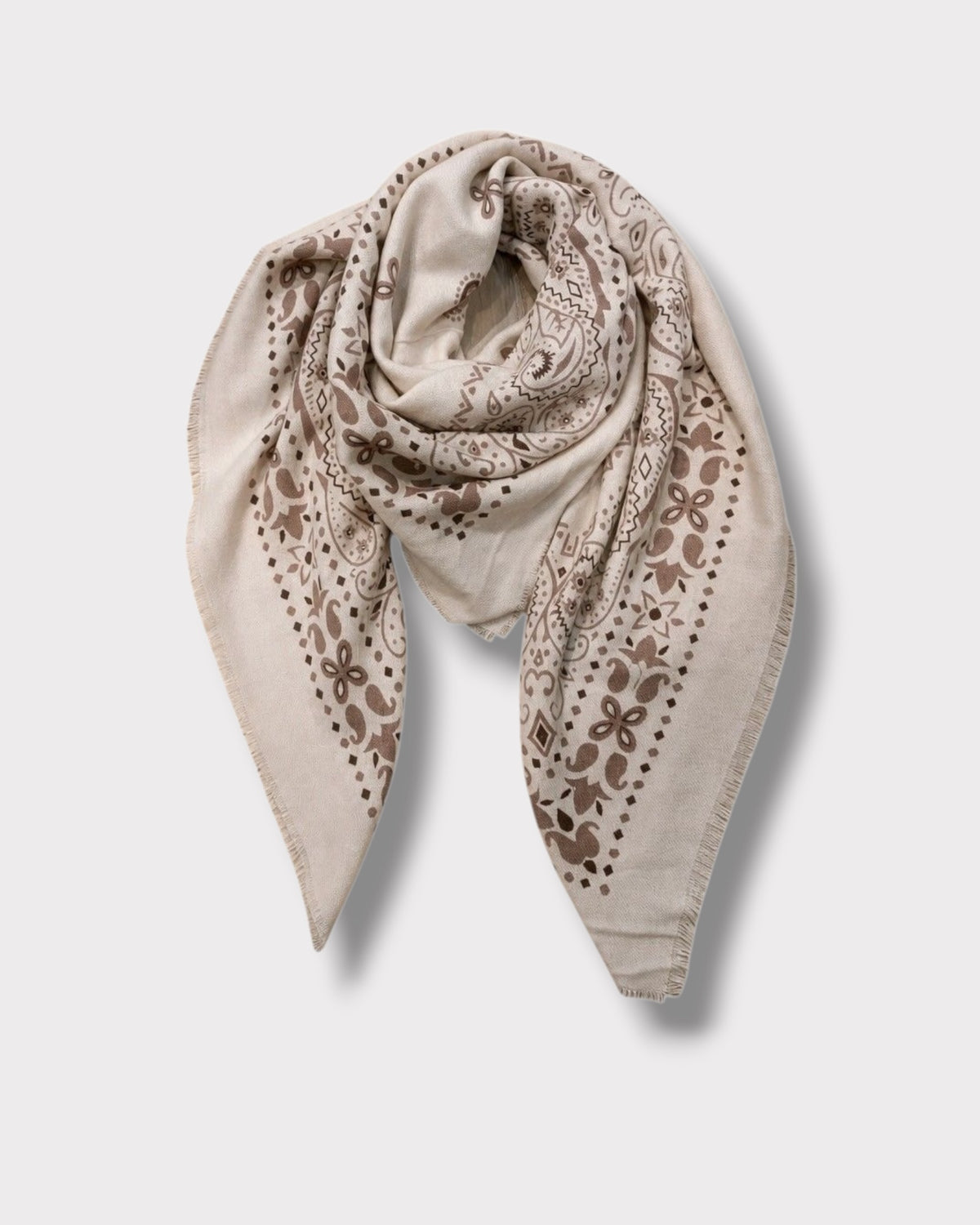 Foulard Diana écru — vue produit
