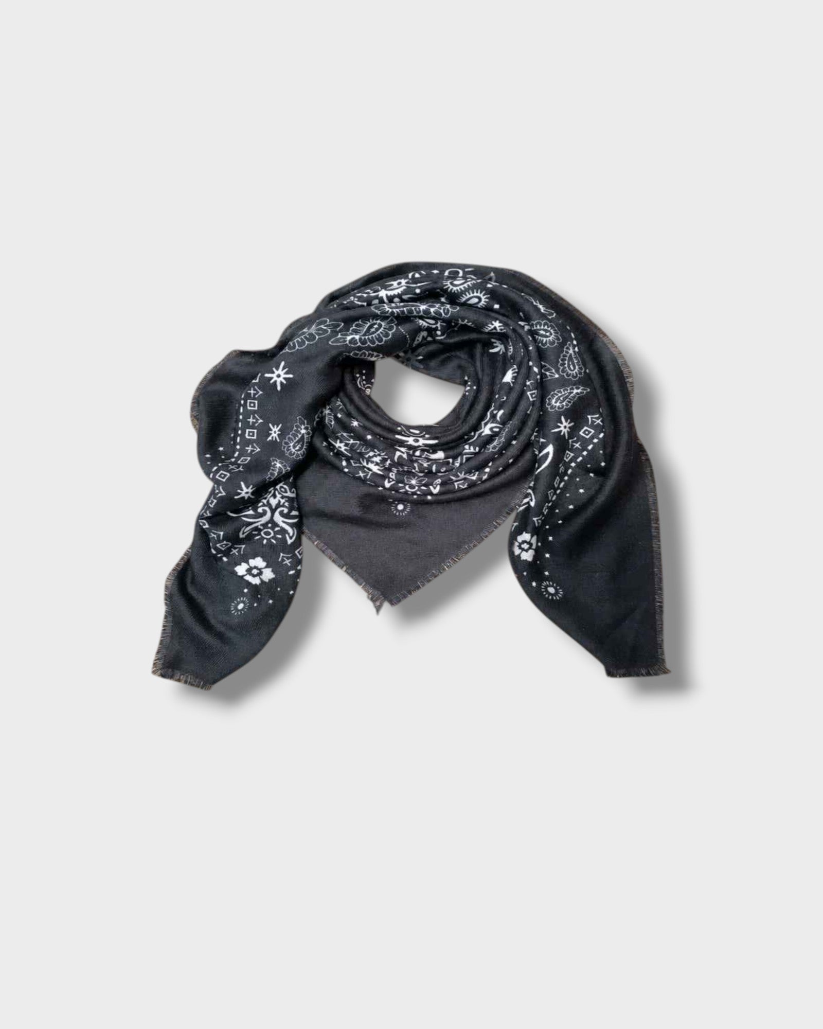 Foulard diane noir — vue produit