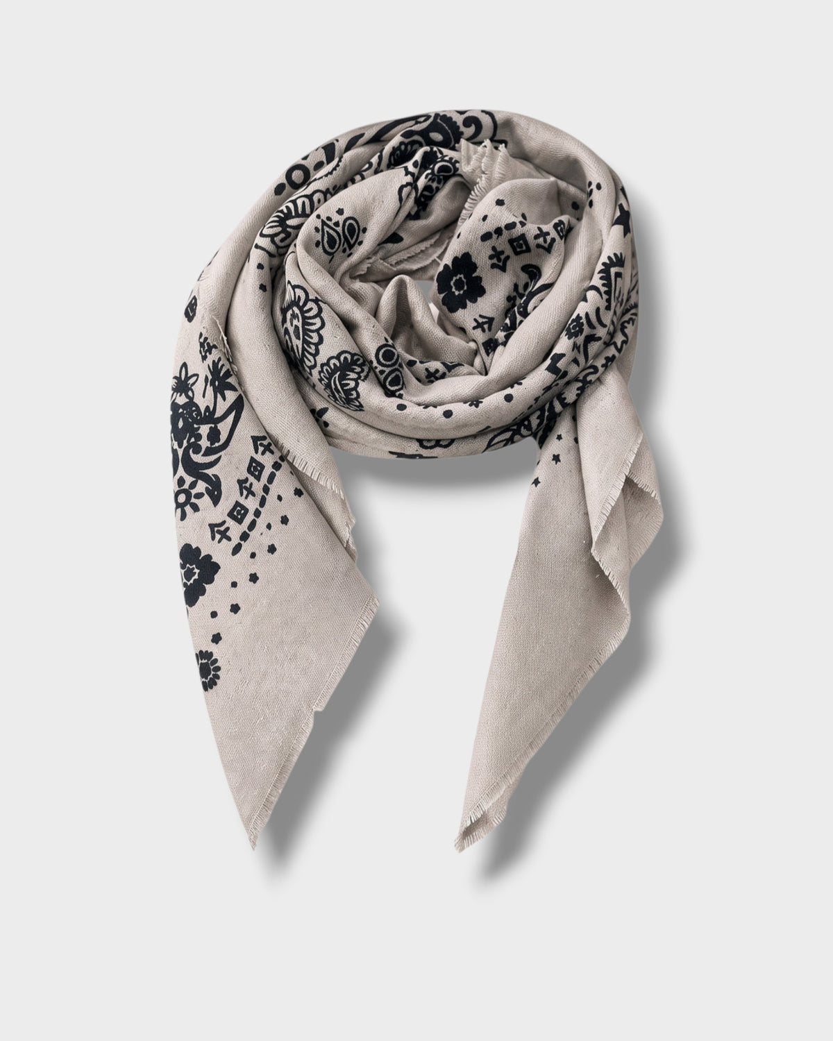 Foulard Diane taupe — vue produit