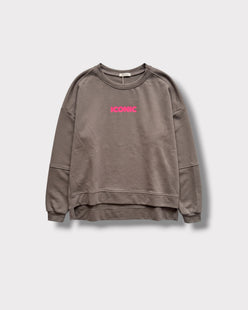 Sweat Flavie – Taupe – face