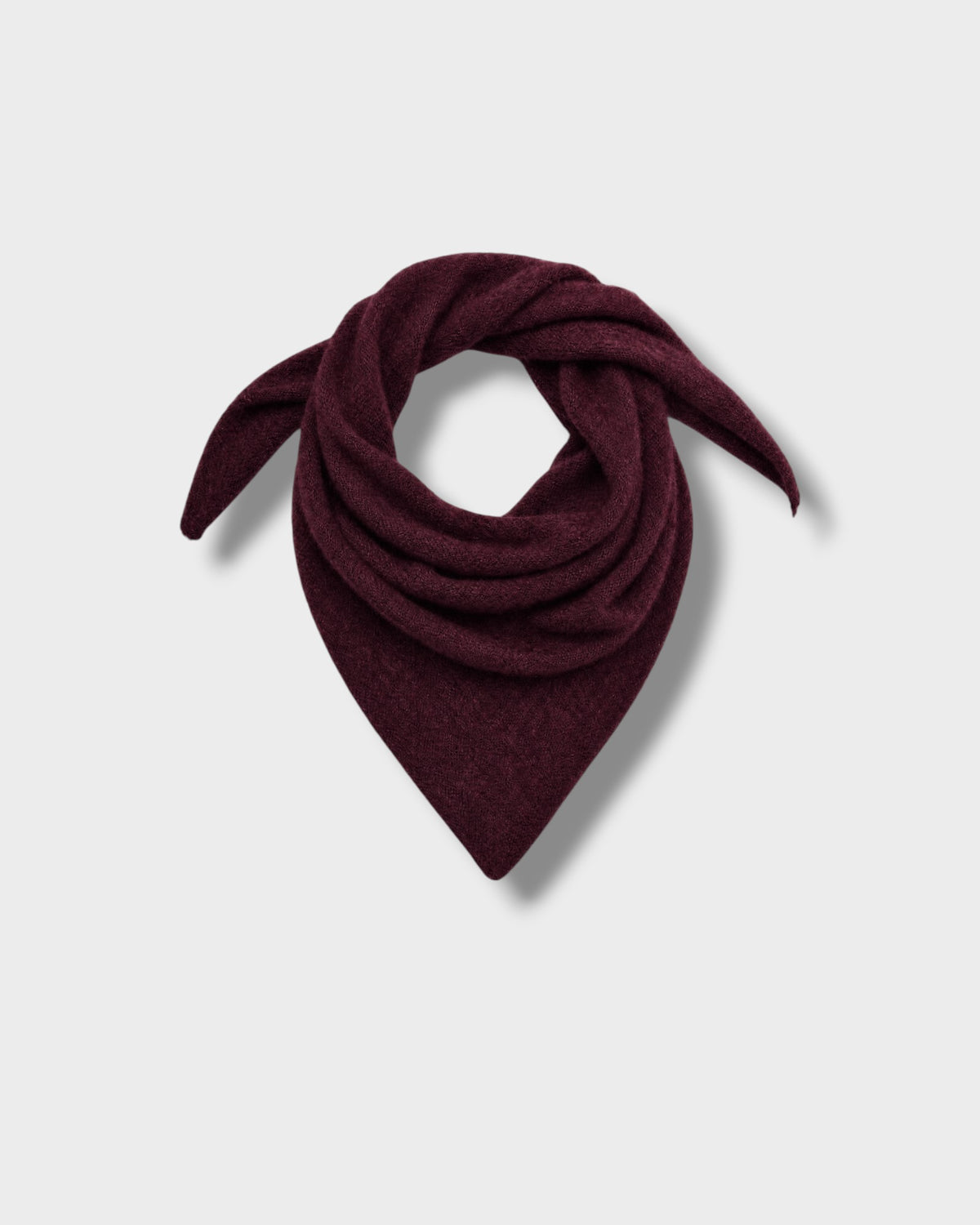 Foulard Ally bordeaux grenata à plat