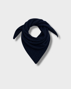 Foulard Ally marine notte à plat
