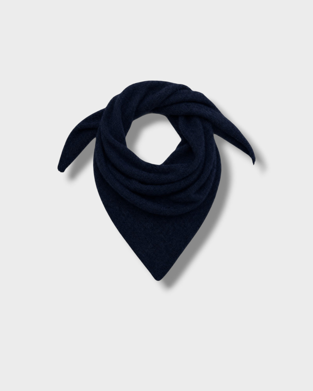 Foulard Ally marine notte à plat