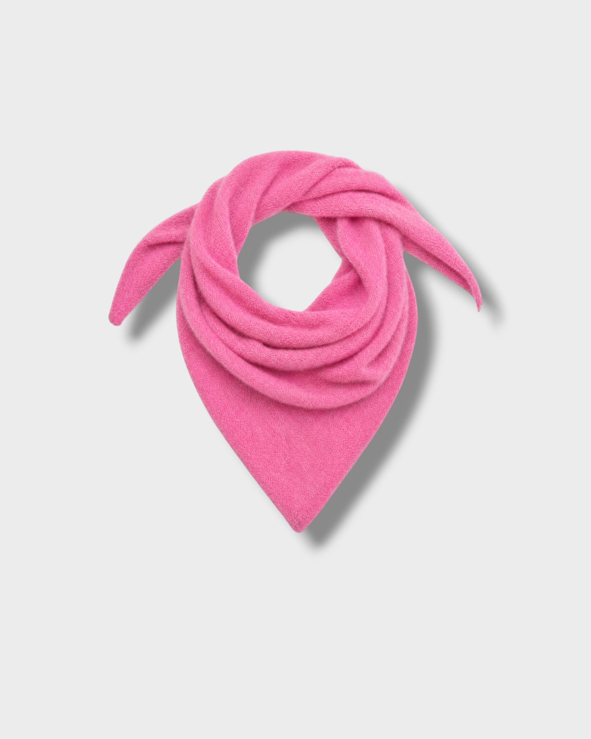 Foulard Ally rose baby à plat