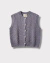 Gilet Marie — Anthracite — vue à plat