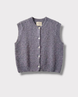 Gilet Marie — Anthracite — vue à plat
