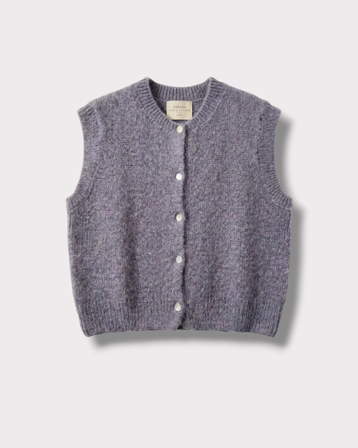 Gilet Marie — Anthracite — vue à plat