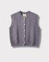 Gilet Marie — Anthracite — vue à plat