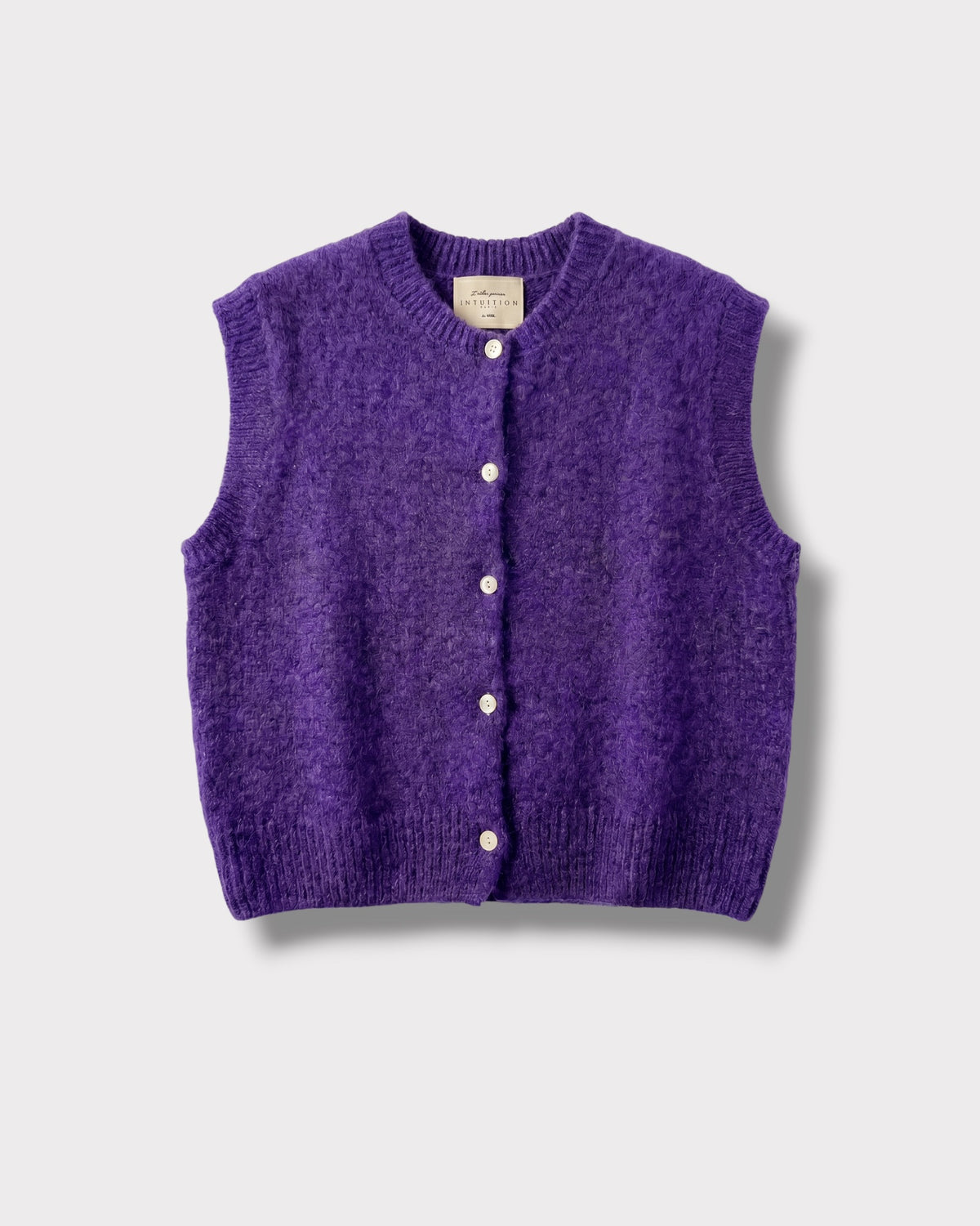 Gilet Marie — Crocus — vue à plat