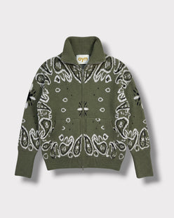 Gilet Bandana Kaki militare à plat