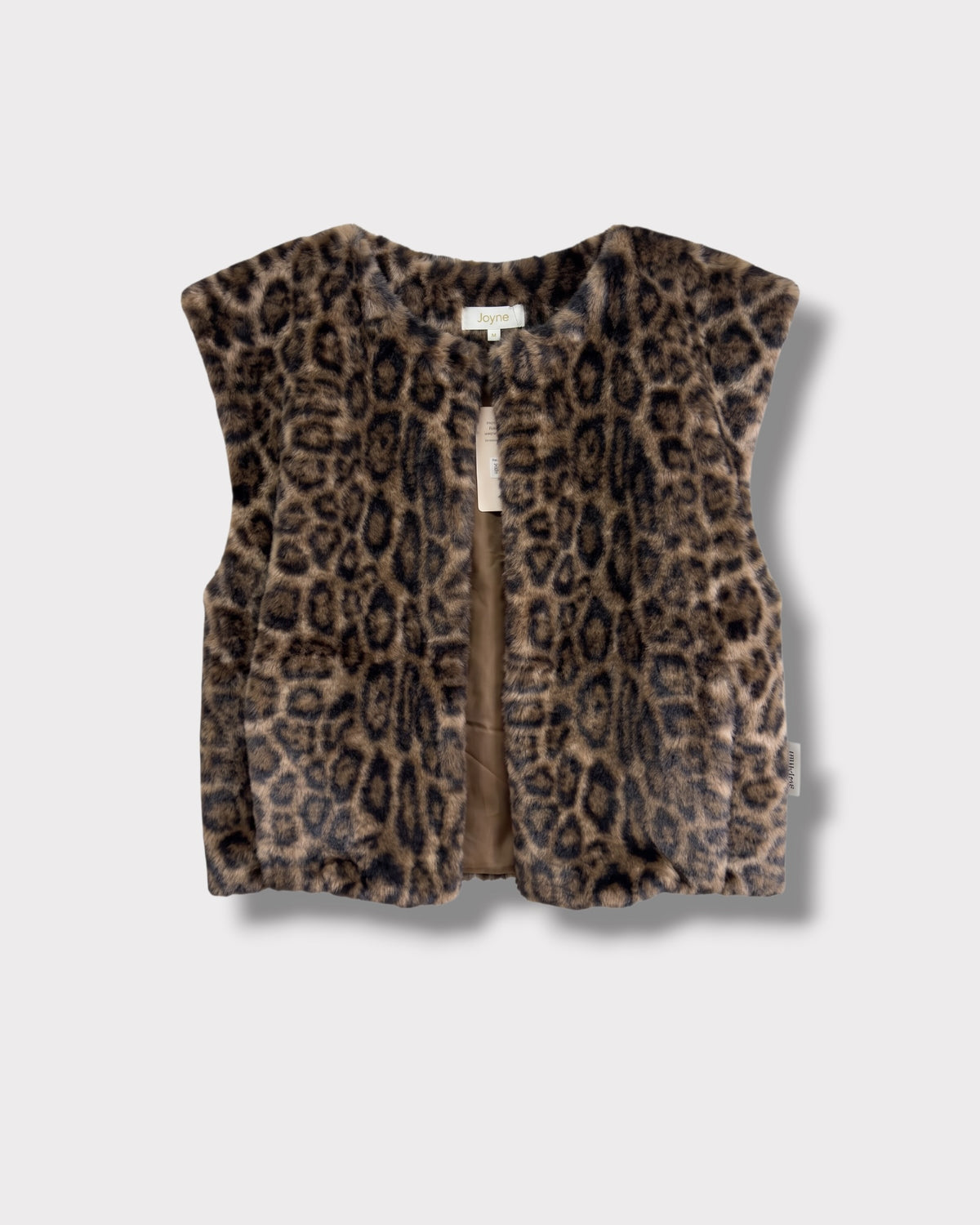 Gilet Lison léopard Choco moro à plat