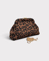 Pochette Loulou léopard avec chaîne dorée