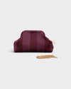 Pochette Loulou Acaï violet avec chaîne dorée