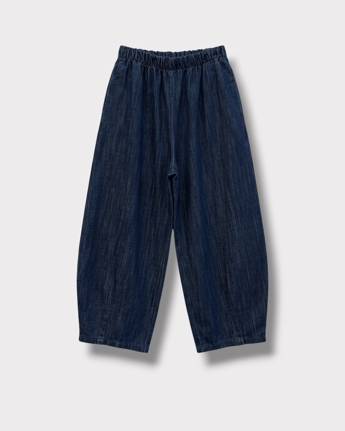 Pantalon Magic barrel dark denim à plat