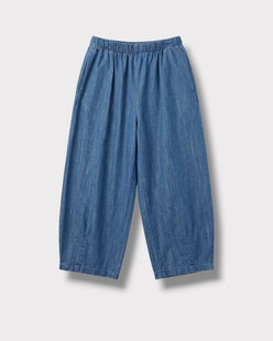 Pantalon Magic barrel denim medium à plat