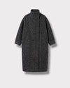Manteau Aurelie anthracite — vue de face à plat