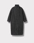 Manteau Aurelie anthracite — vue de face à plat