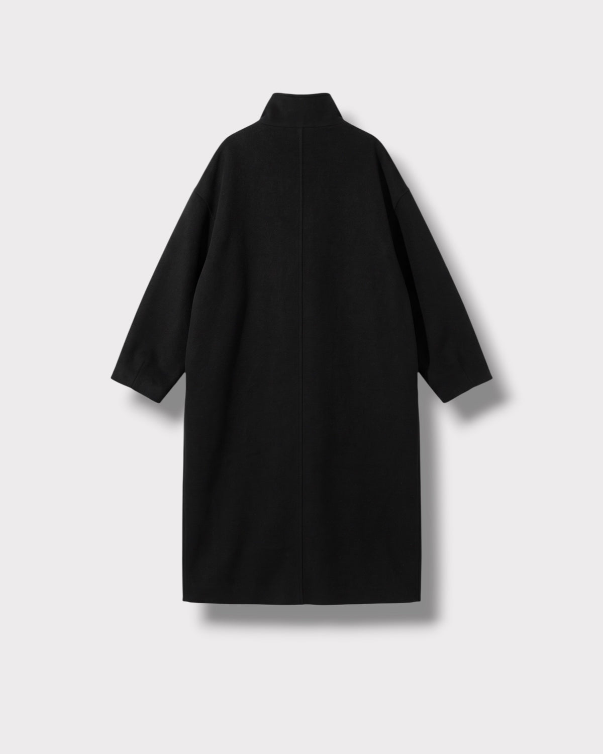 Manteau Aurelie noir — vue de dos à plat