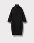 Manteau Aurelie noir — vue de face à plat