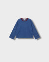 Marinière Violette bleu elettrico à plat
