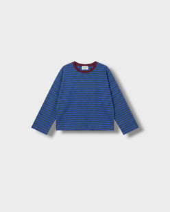 Marinière Violette bleu elettrico à plat