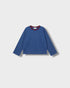 Marinière Violette bleu elettrico à plat