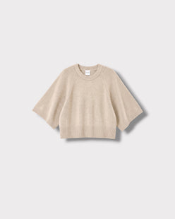 Pull Minnie Beige cachemire, vue de face