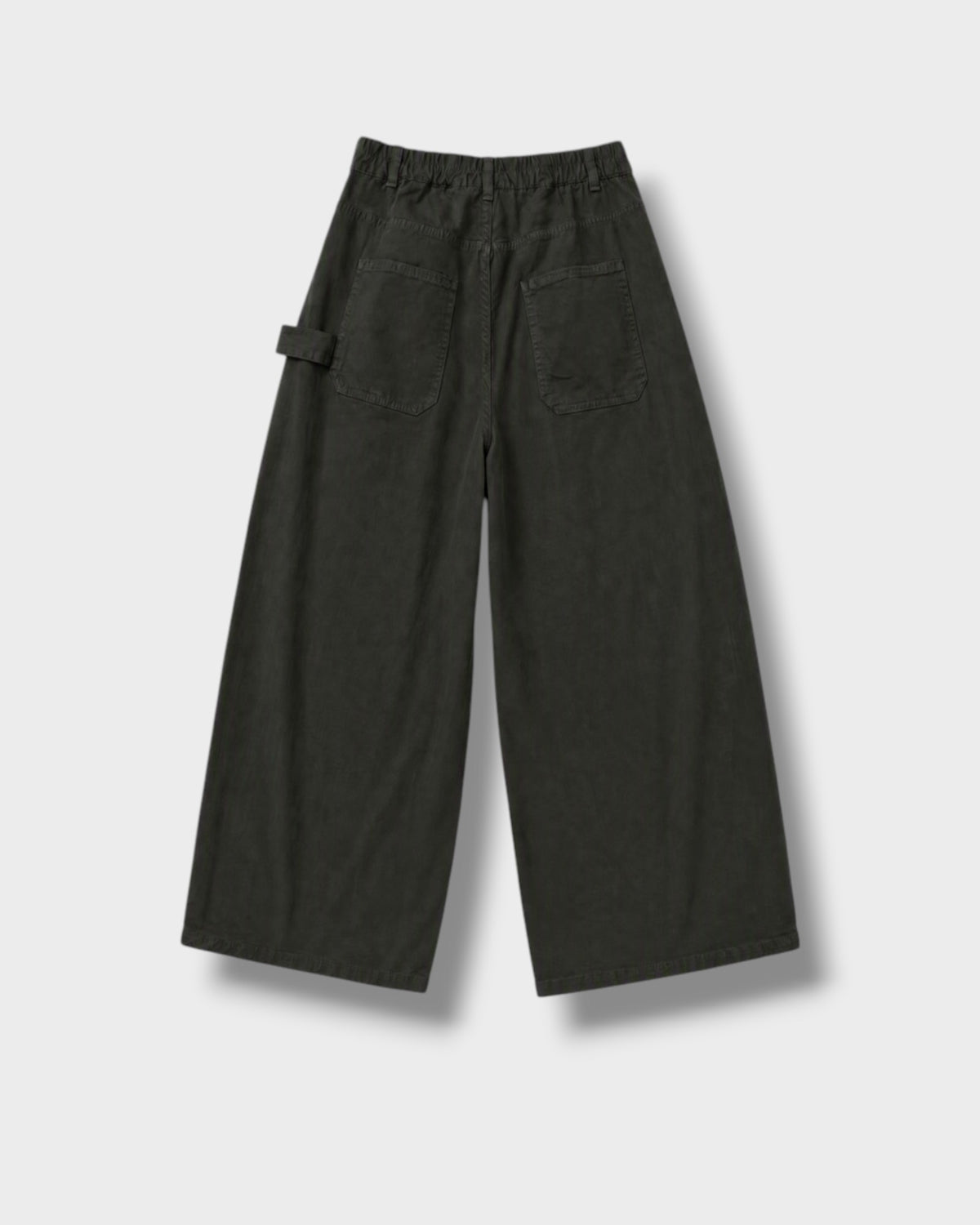 Pantalon Montréal kaki dos à plat
