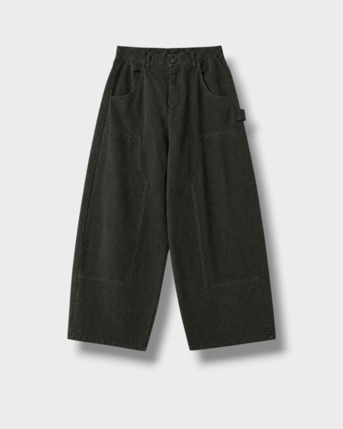 Pantalon Montréal kaki face à plat